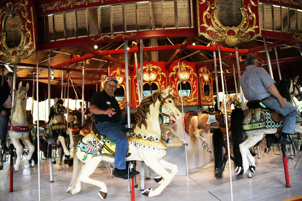 089 Gary Meradith had fun riding the carousel at Heritage Plantation.jpg